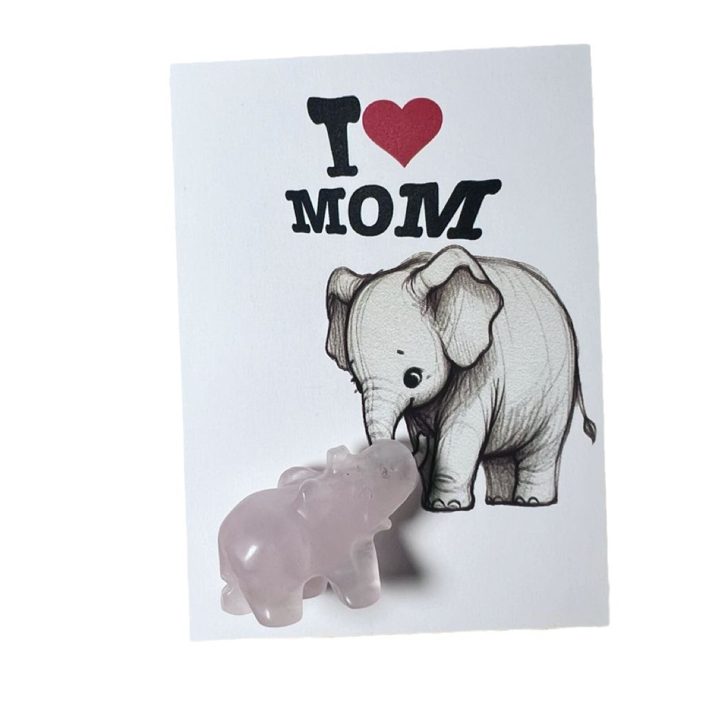 天然水晶小象祝福Crystal Elephant Wishes