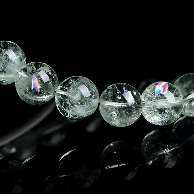 天然綠阿賽水晶祈福手錬