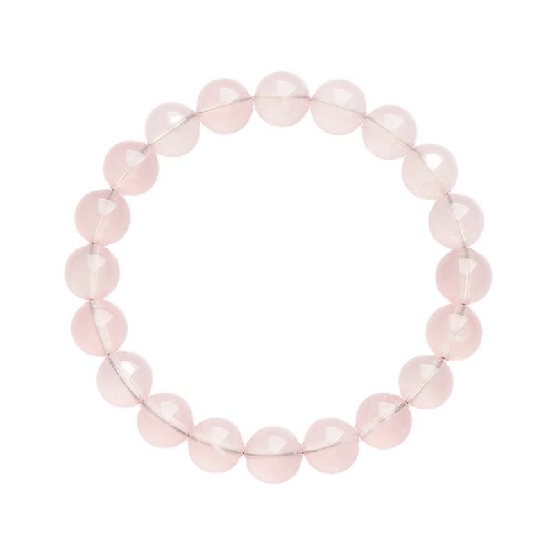 招桃花星光粉晶手串