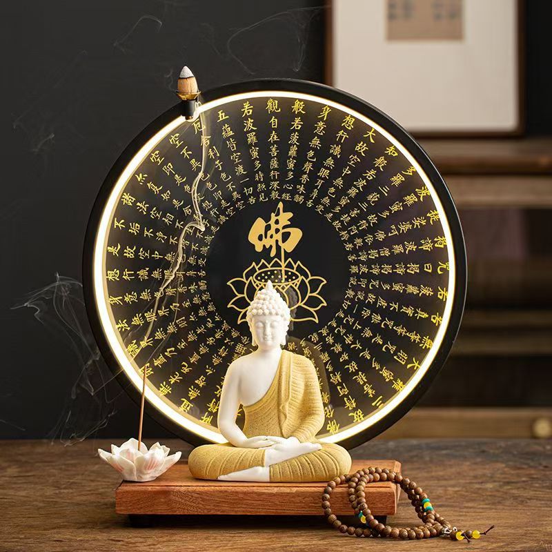 菩提心語玄關香薰爐能量擺件