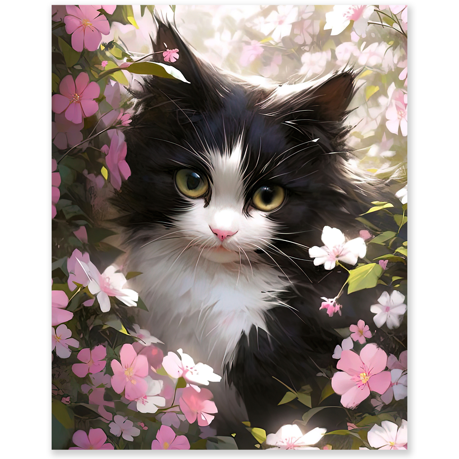 Paint by Numbers Kit for Adults Beginner, Flower Adult Paint by Number Kits on Canvas, DIY Acrylic Watercolor Oil Paint by Number for Adults for Home Decor Gift 16x20 Inch