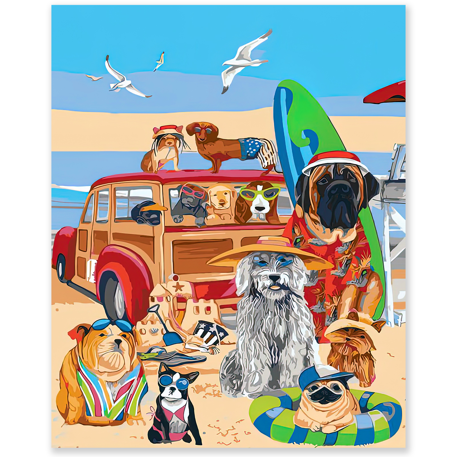 Paint by Numbers Kit for Adults Beginner, Flower Adult Paint by Number Kits on Canvas, DIY Acrylic Watercolor Oil Paint by Number for Adults for Home Decor Gift 16x20 Inch