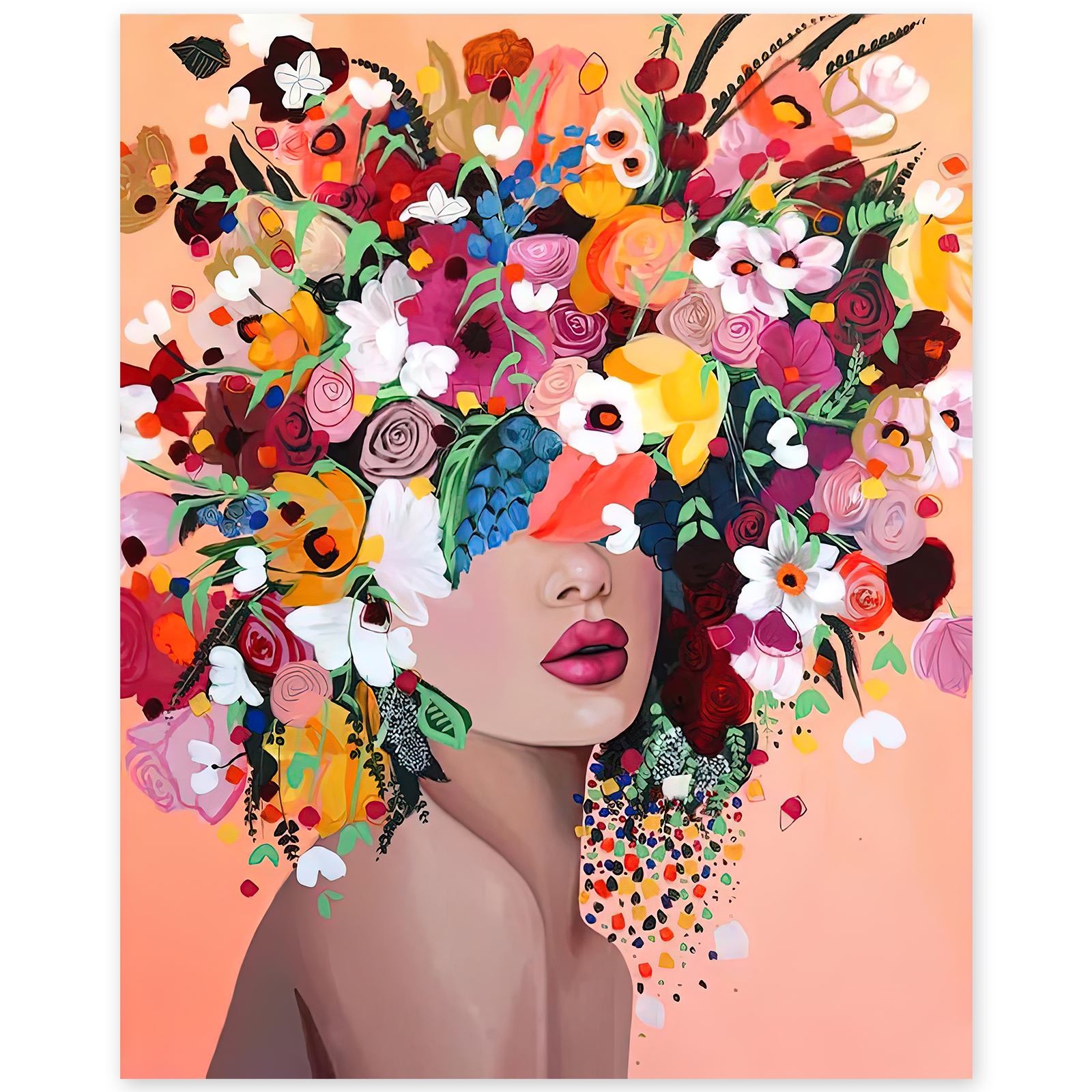 Paint by Numbers Kit for Adults Beginner,  Adult Paint by Number Kits on Canvas, DIY Acrylic Watercolor Oil Paint by Number for Adults for Home Decor Gift 16x20 Inch