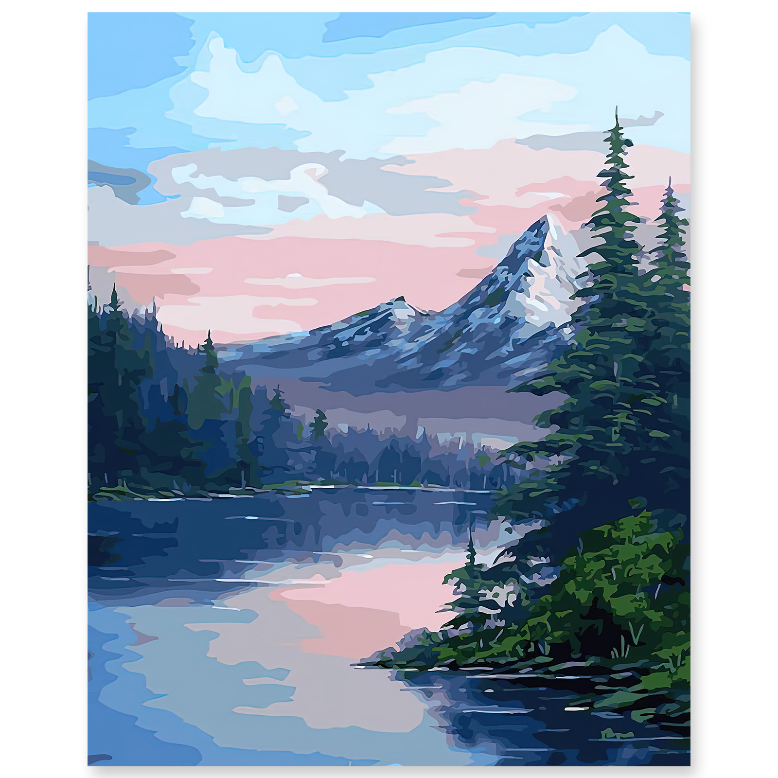 Paint by Numbers Kit for Adults Beginner,  Adult Paint by Number Kits on Canvas, DIY Acrylic Watercolor Oil Paint by Number for Adults for Home Decor Gift 16x20 Inch