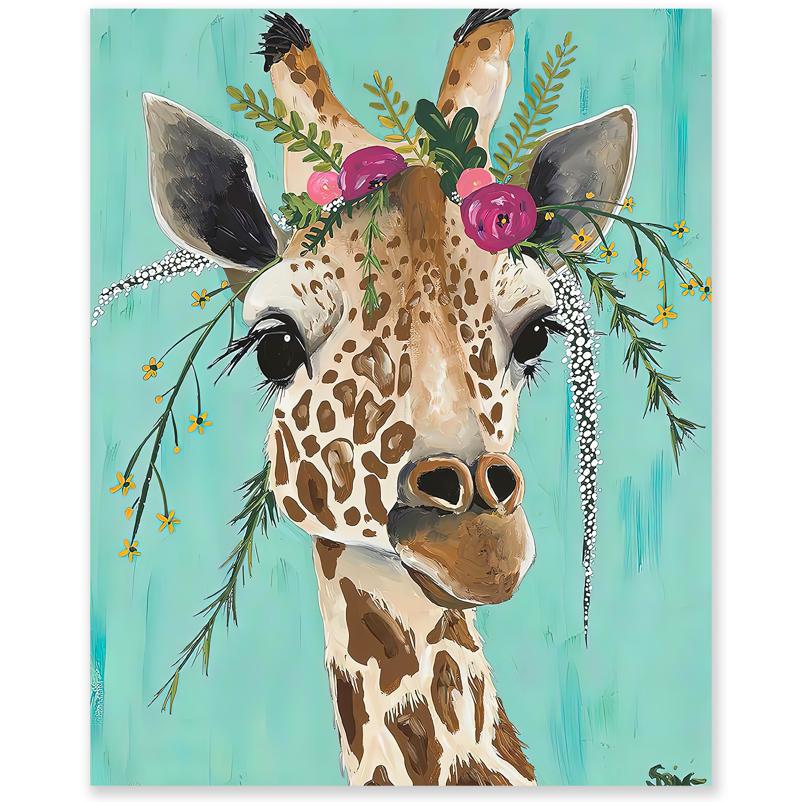 Paint by Numbers Kit for Adults Beginner,  Adult Paint by Number Kits on Canvas, DIY Acrylic Watercolor Oil Paint by Number for Adults for Home Decor Gift 16x20 Inch