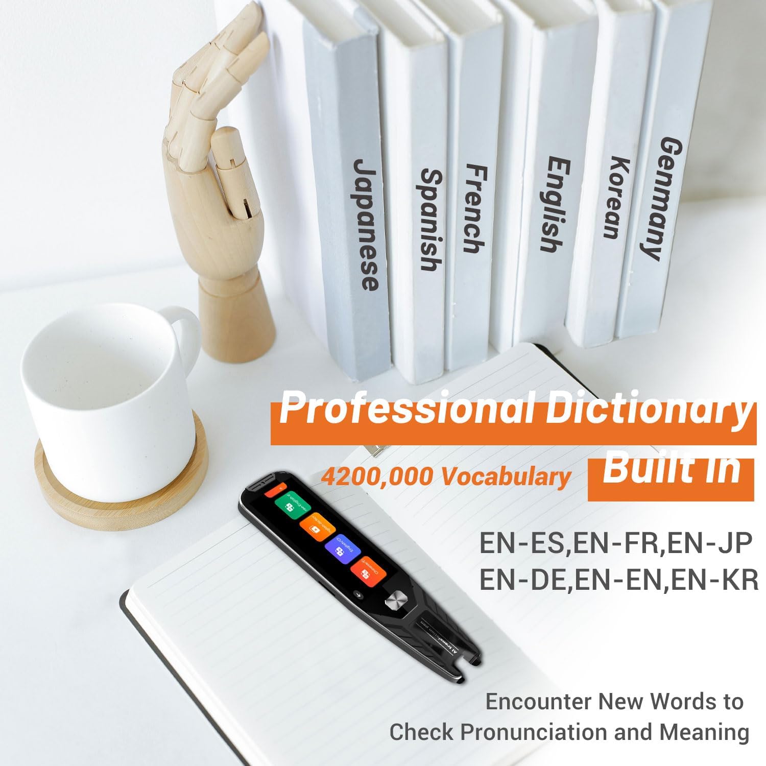 efotiml Pen Scanner, Text to Speech Reader Pen for Dyslexia AI voice