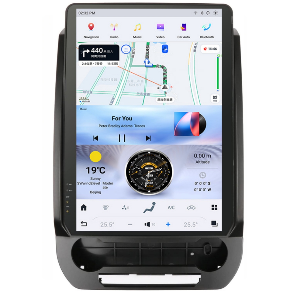 14.4 Inch Screen Android 13 Car Radio Stereo Ford Expedition 2015