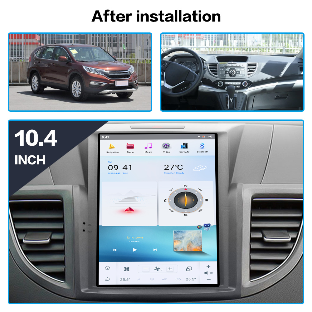 テスラスタイル　アンドロイドナビ　ホンダ　CRV 2012 ~2016　64G with DSP carplay　-TESN-1138-3