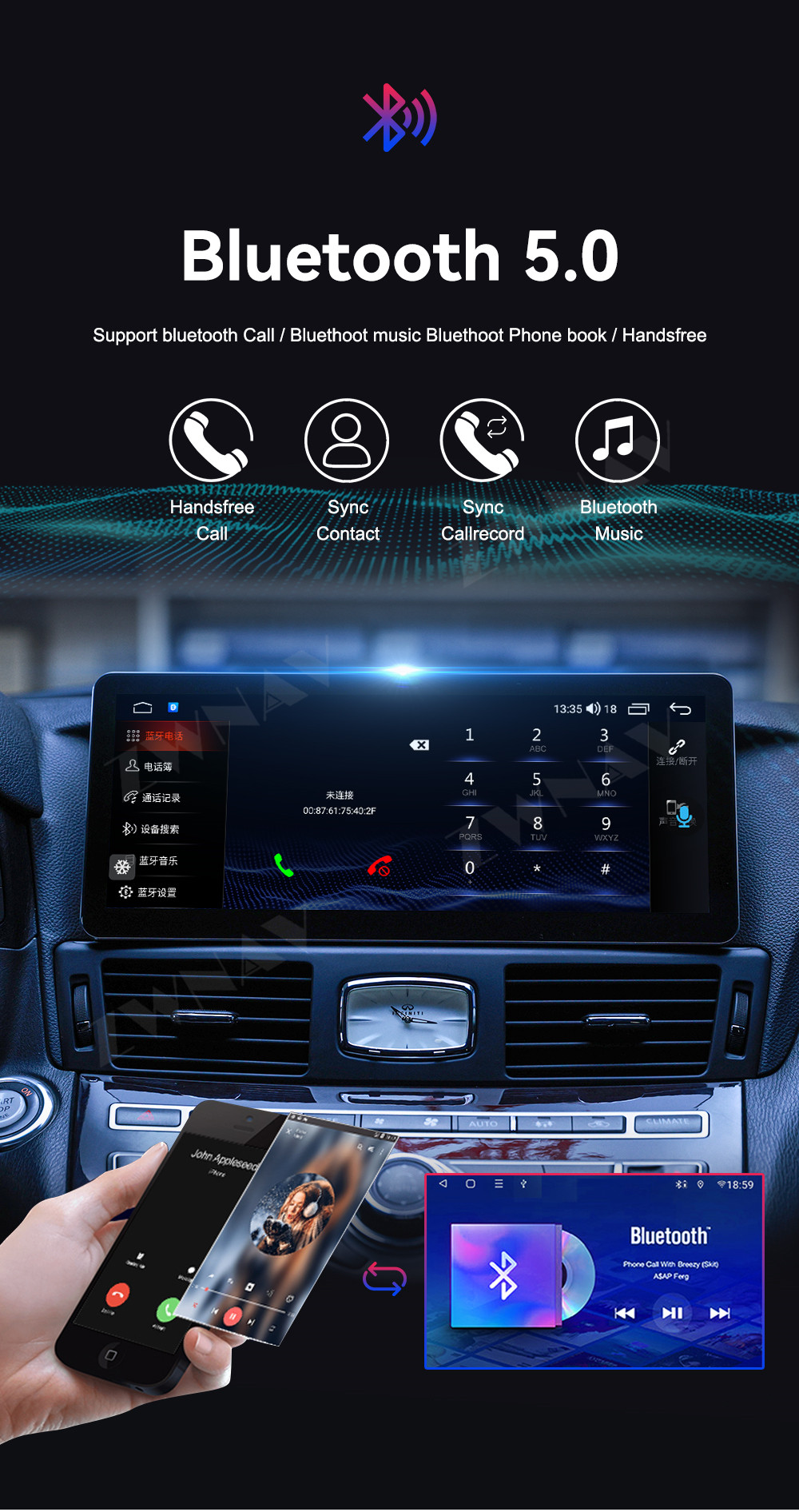 8+256GB Android 13 For Infiniti Q70L M37 2012-2019 Car Radio Stereo – ZWNAV  Official Store