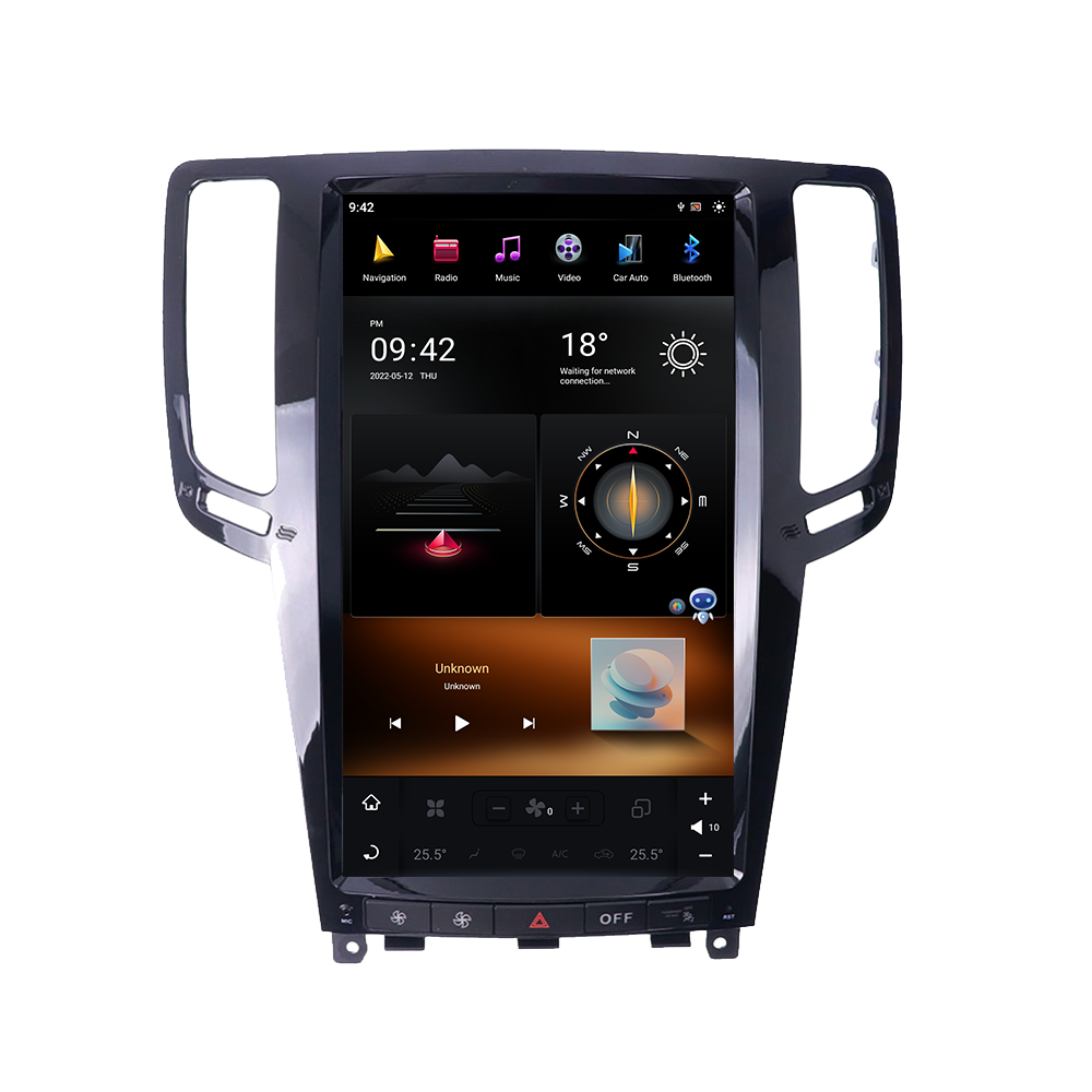 Android 11 8+128GB Tesla Style Stereo For Infiniti G25/G37 2007