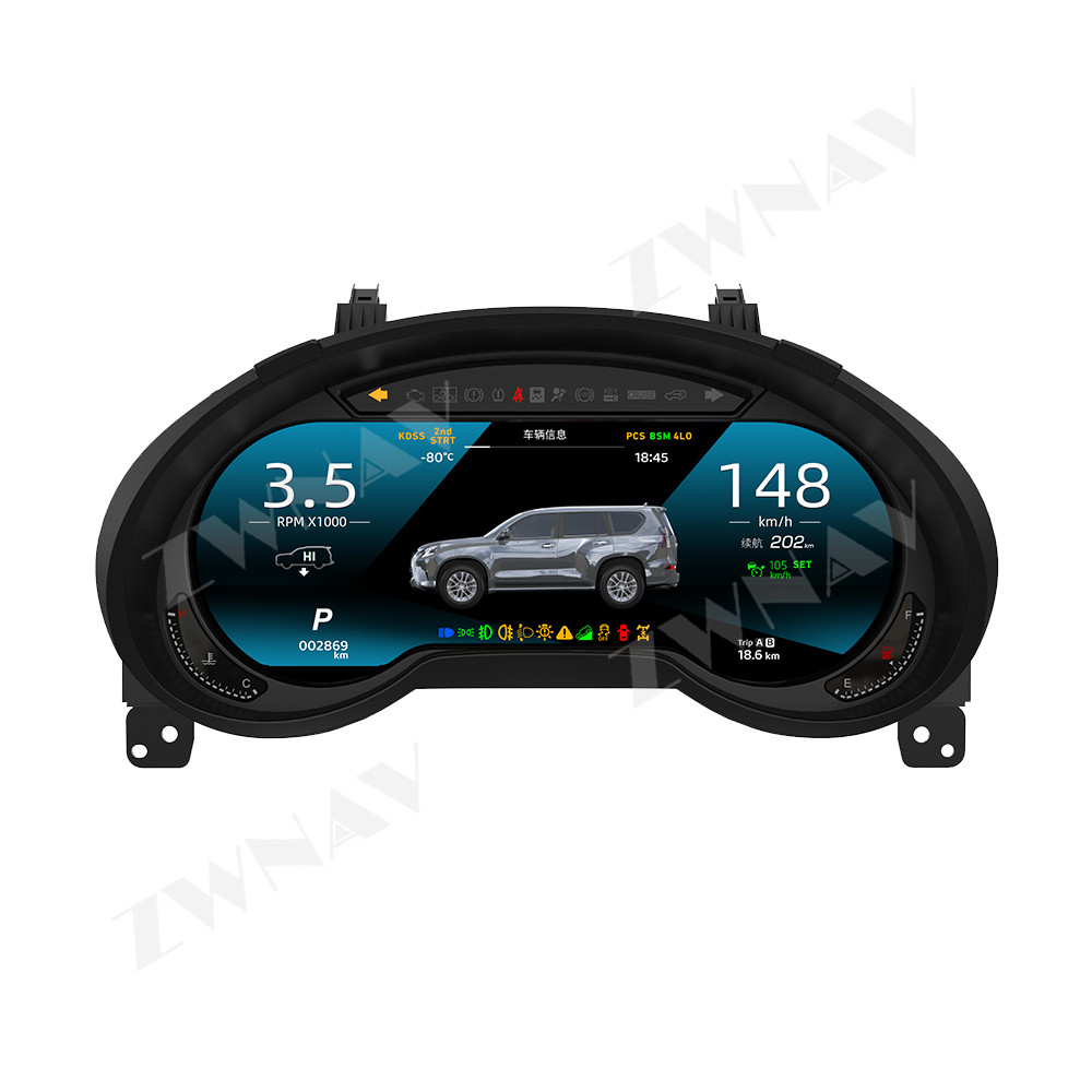 12.3Inch For Lexus GX GX460 2010-2023 Car LCD Digital Virtual