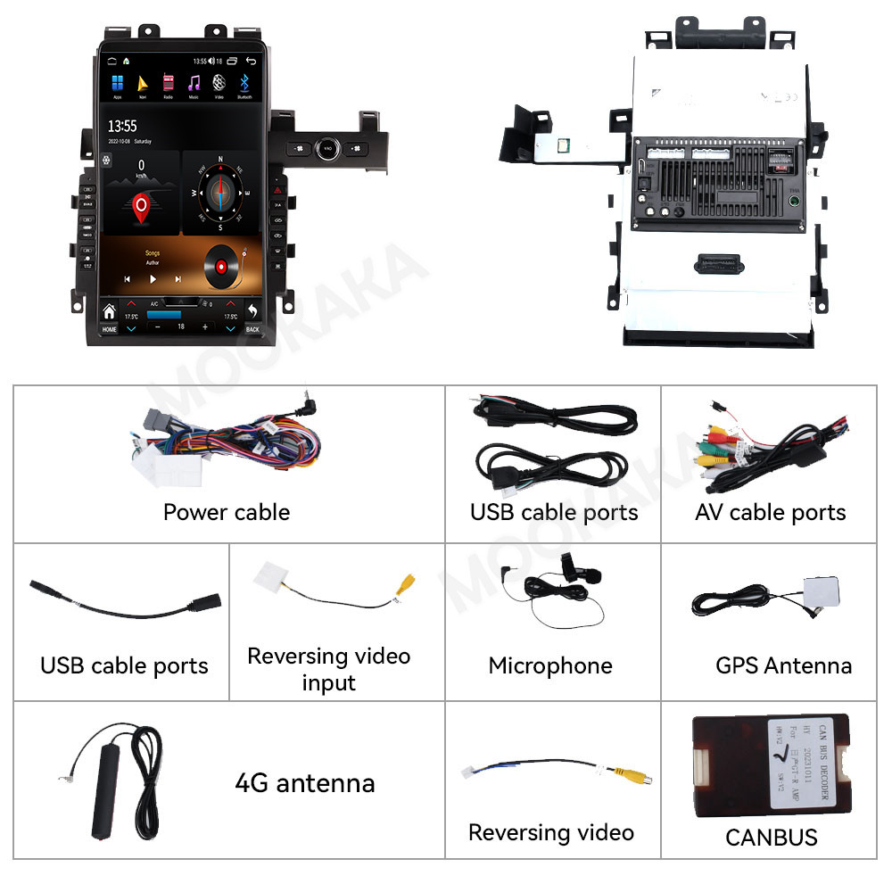 12+256GB Tesla Screen Android 14 CarPlay For Nissan Skyline GT-R