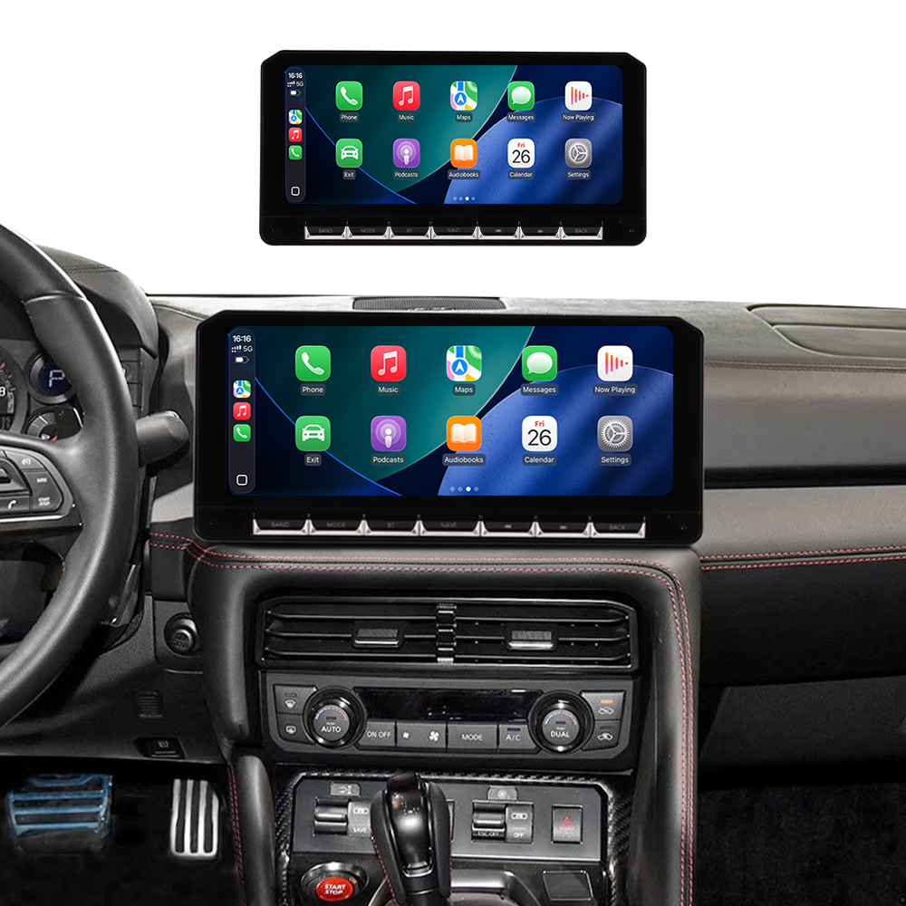 ニッサンスカイラインGT-R CD-ROM 12+256GB 12.3 inch Screen Android 13.0 CarPlay For Nissan Skyline