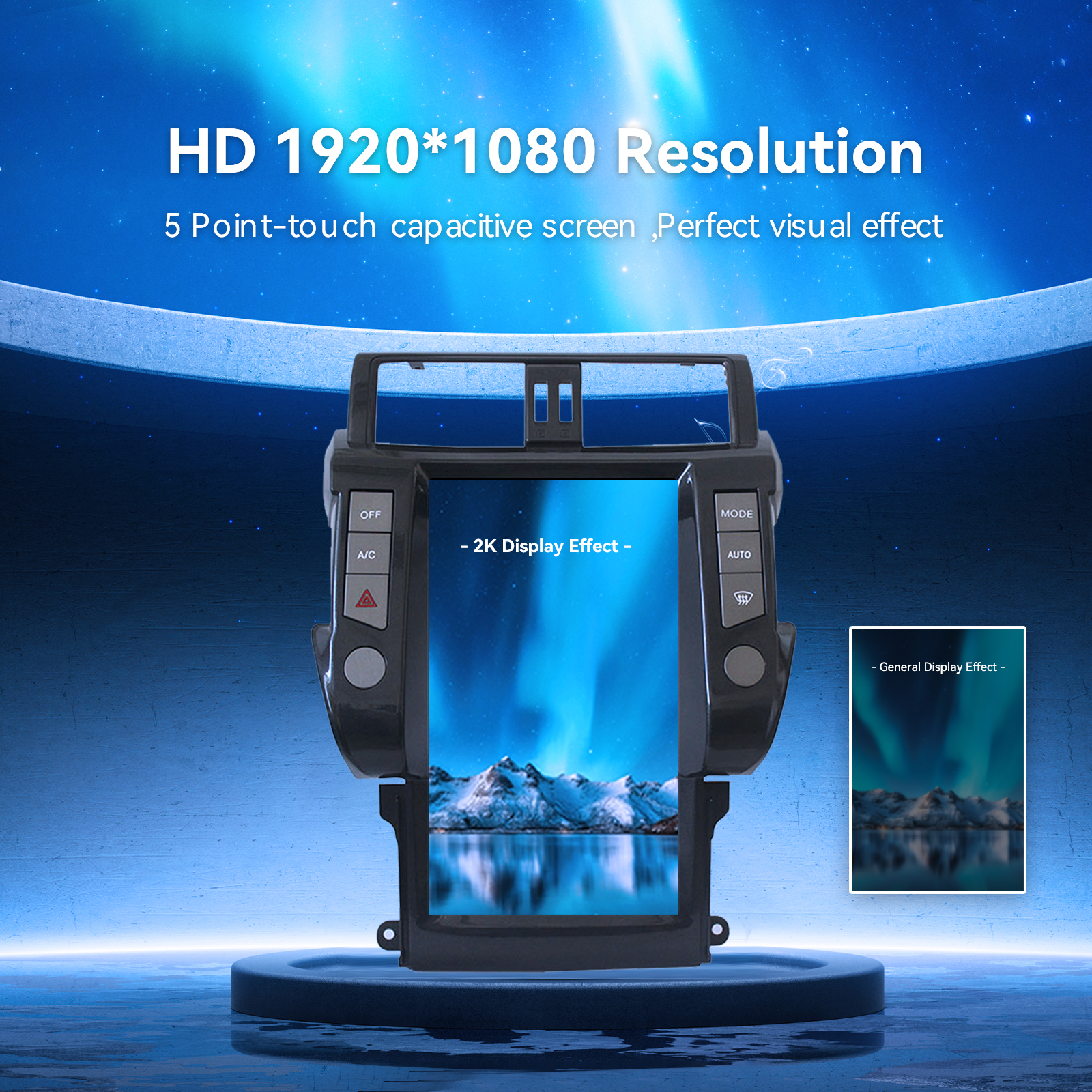 Tesla Style Android car radio For Toyota Land Cruiser Prado 150