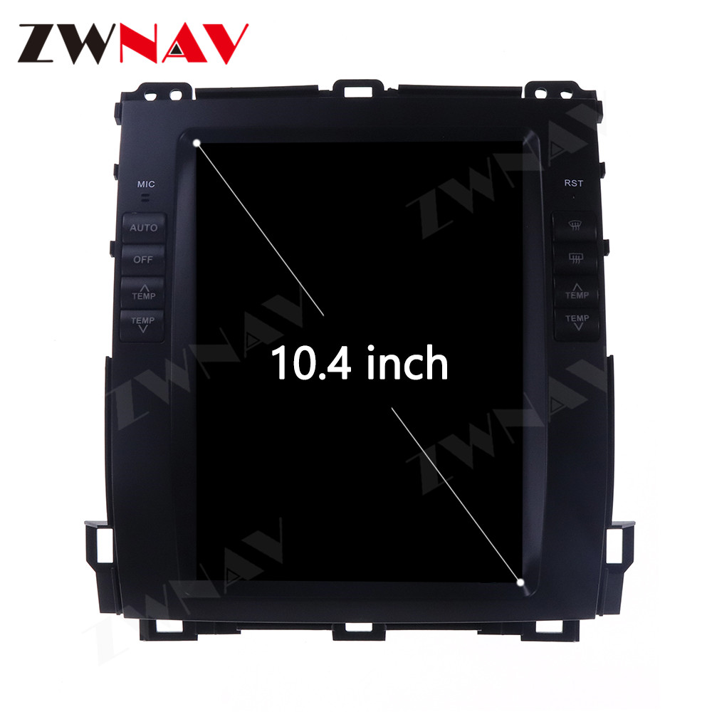 Autoradio Android 13 Pour Toyota Land Cruiser Prado 120 / Lexus GX470 (2002-2009) - Écran Tactile 9.7", 2+64 Go, CarPlay, Android Auto, GPS