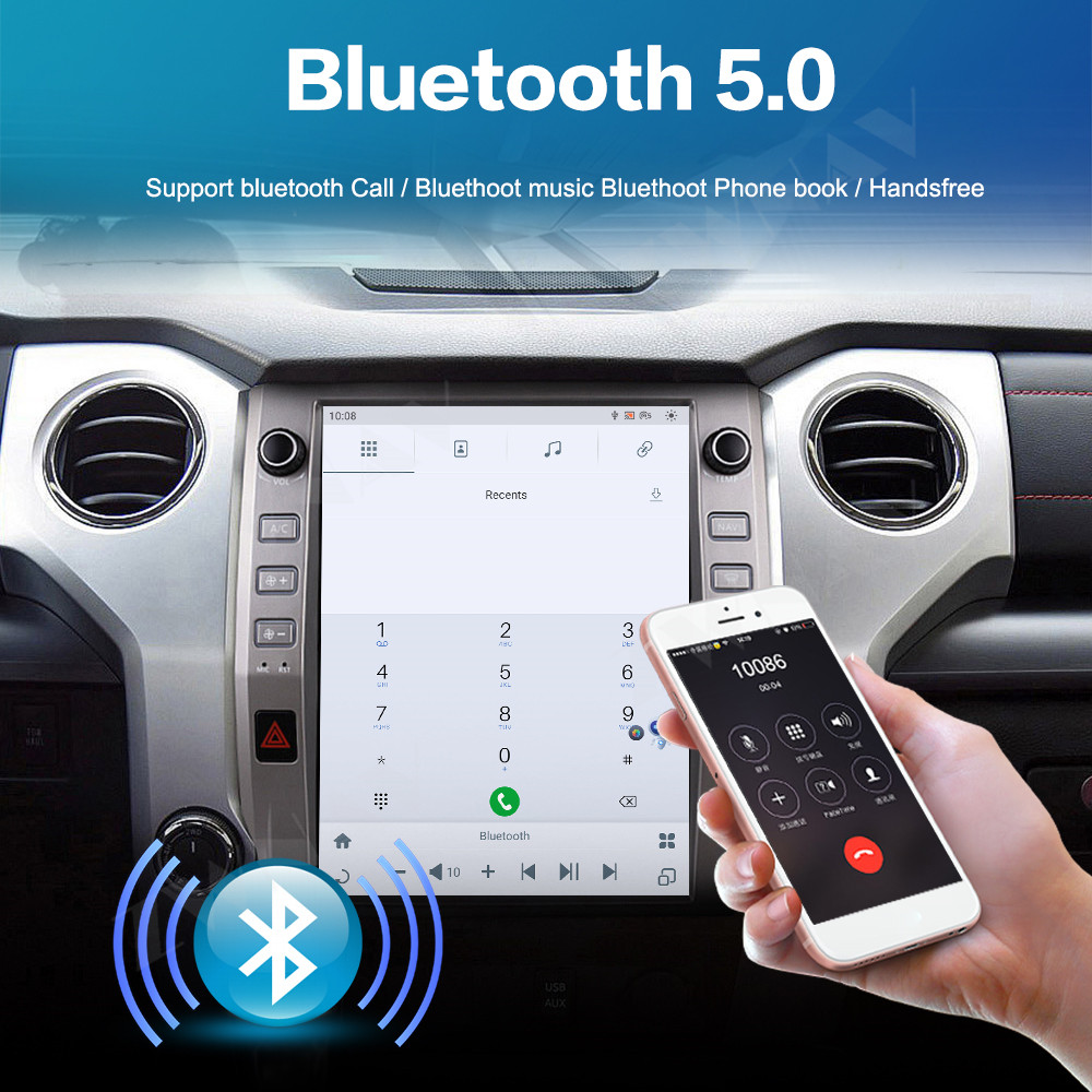 12.1''Tesla Android 13 Car Radio FOR toyota Tundra 2014-2021 GPS