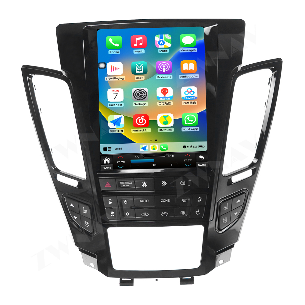 Tesla Screen Android 15.0 CarPlay DSP Player For Cadillac CTS 2007