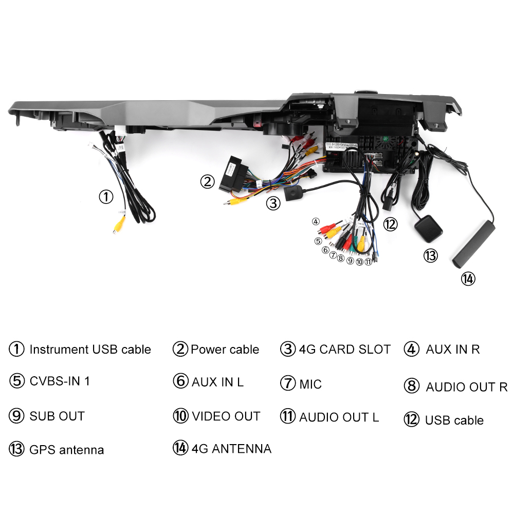 24 inch Android Radio LCD Virtual Cockpit For Jeep Wrangler 2018