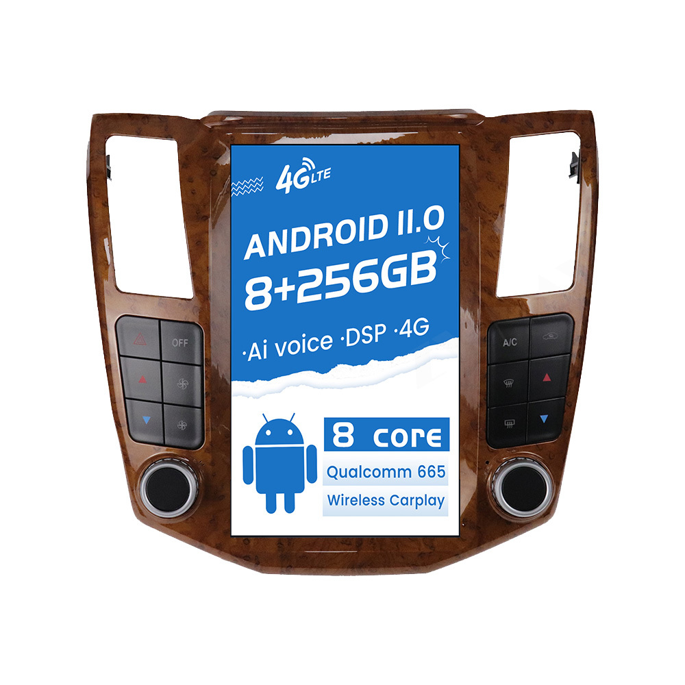 Ossuret 9 Inch Android 12 Car Radio Stereo For Lexus RX330/RX350/RX400H - 2GB+32GB, Wireless Apple CarPlay & Android Auto