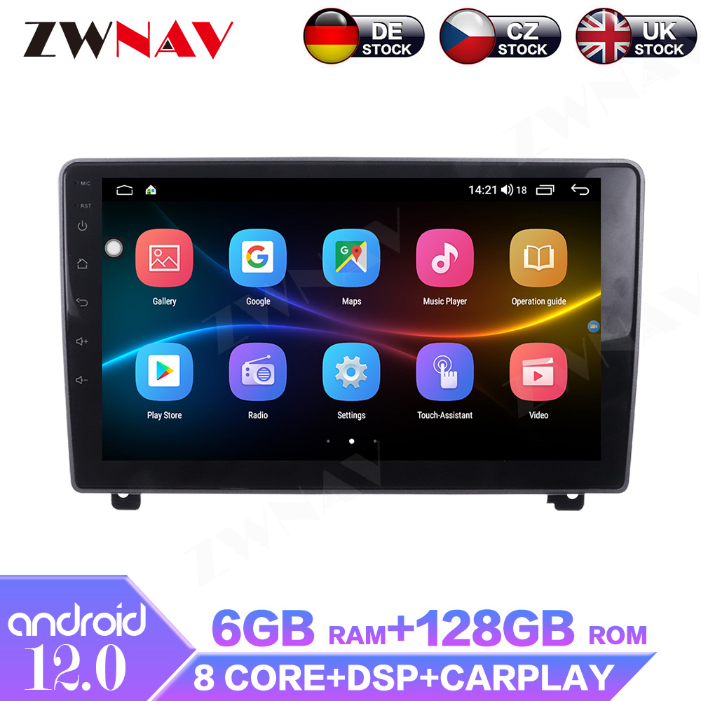 9 Android 11 Stereo Radio GPS Navi Wifi Player 1+16G For Peugeot 407  2004-2010