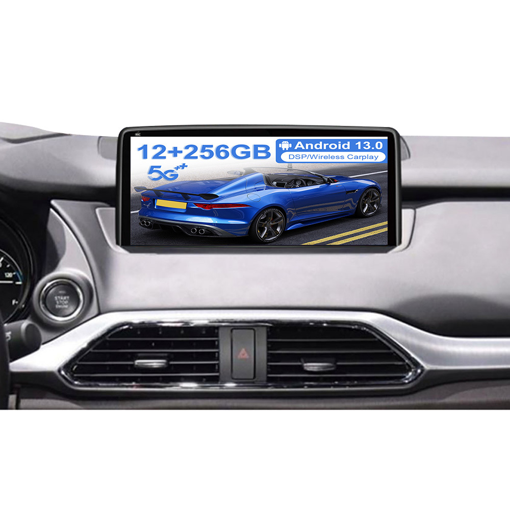12.3 Inch 8+256GB Android 13 For Mazda CX-9 CX9 2016 - 2021 Car