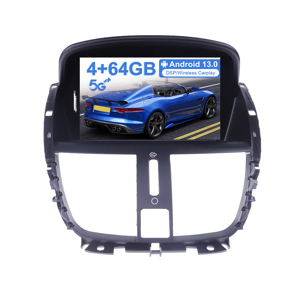Android 13 PX6 Car Radio DVD Player Stereo For Peugeot 207 2008
