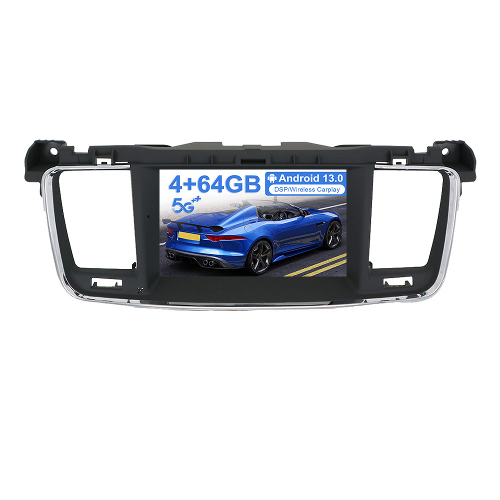 AWESAFE Autoradio Android 13 pour Peugeot 508 (2012-2016) 4Go 64Go 9 ''Écran Tactile GPS Carplay Android Auto WiFi DSP FM - Auto