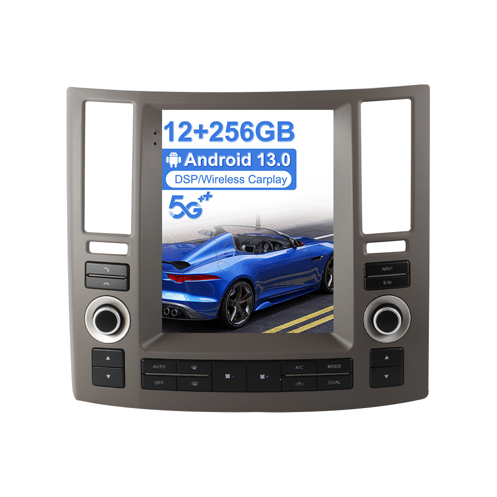 Tesla Screen Android 13 Car Stereo For Infiniti FX35 FX45 2003