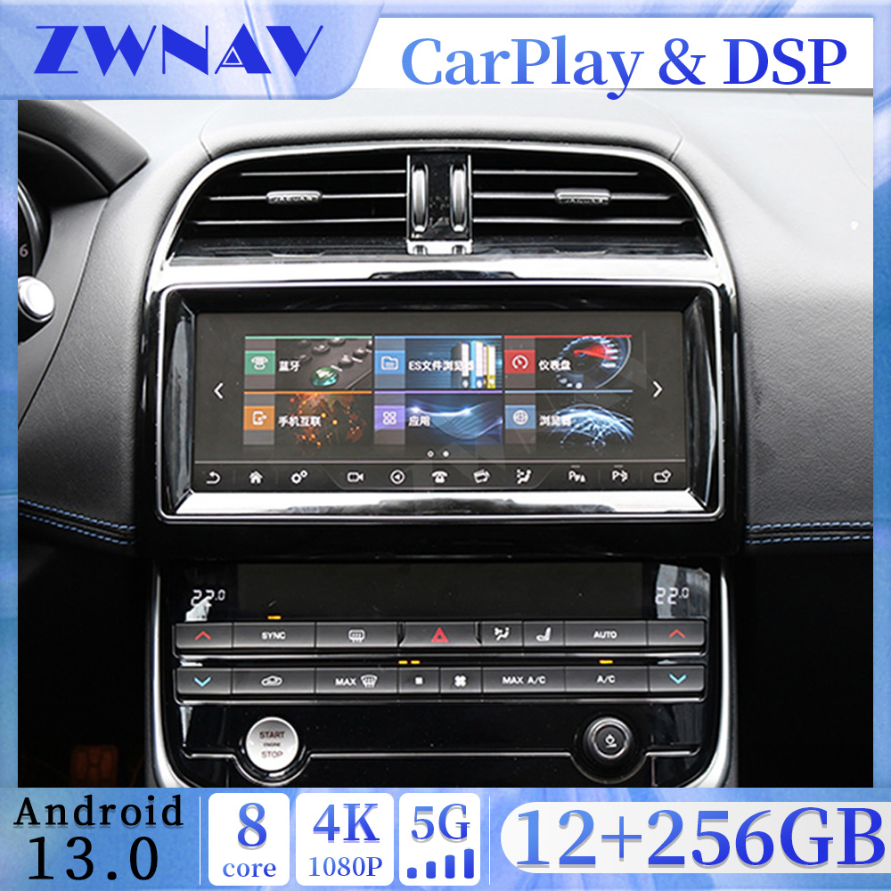8G 256GB Carplay Auto Android 13 Car Radio GPS Player Navigation