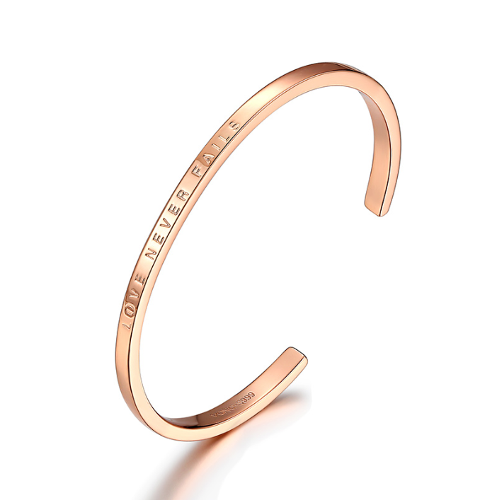 情侶刻字 · 金銀環情侶手鐲 | 週年禮物女友 