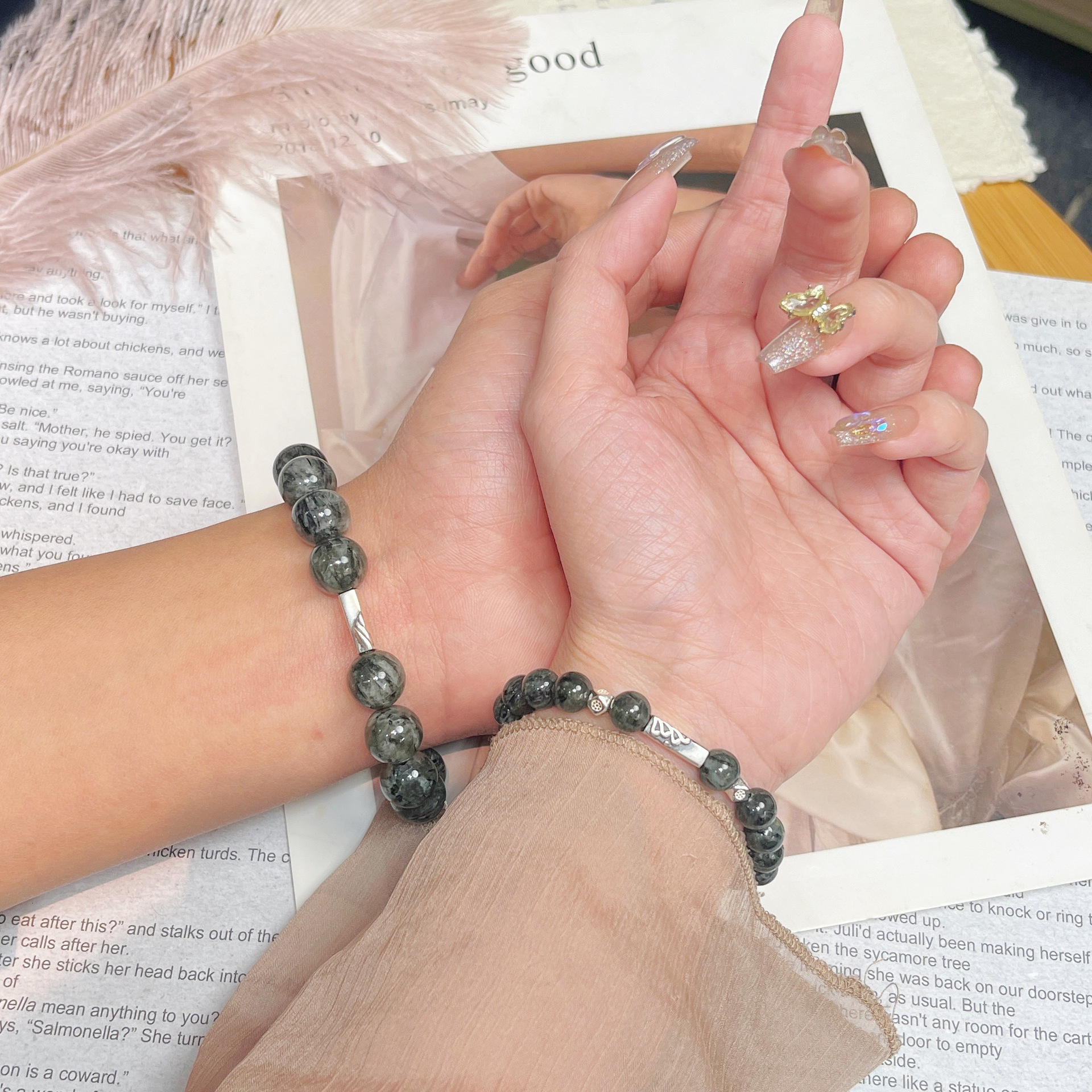 與你山盟海誓 · S925銀情侶水晶手串 | 情侶紀念