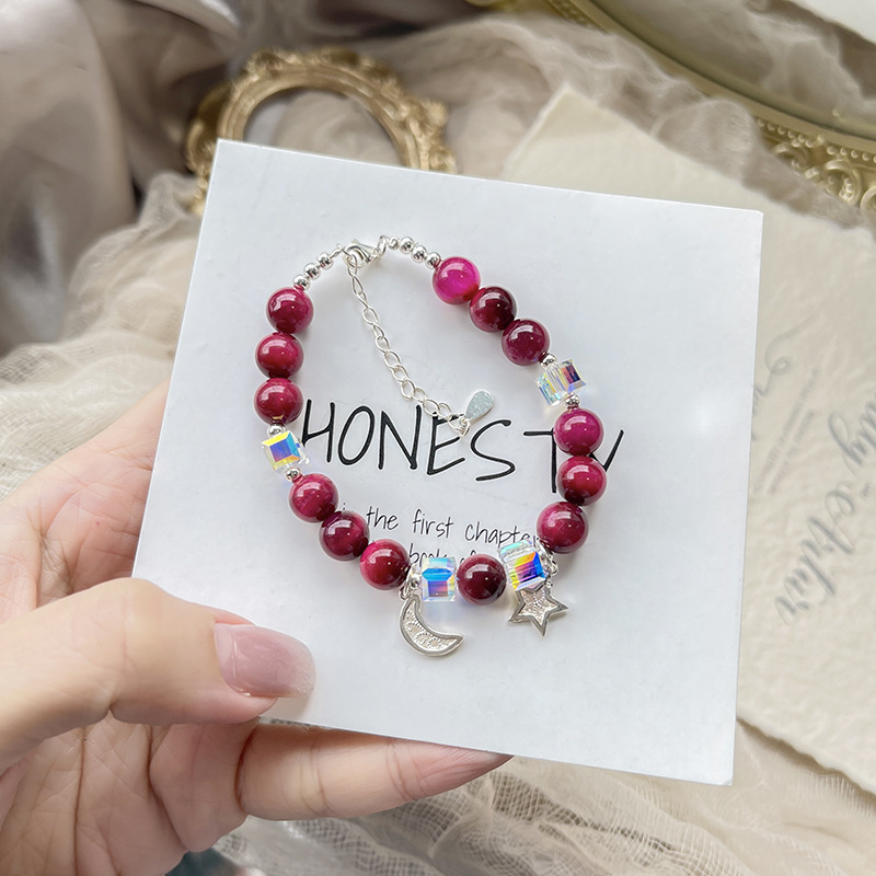 靈魂之石 · 紅虎眼天然水晶手串 | 助事業和辟邪