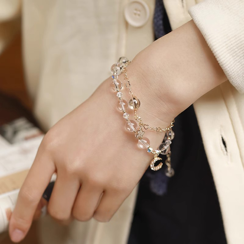 純白之心 · 天然白水晶手串 | 緩解壓力和淨化情緒