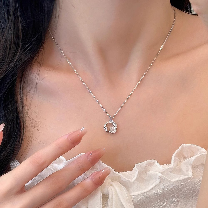 璀璨山茶花 · S925銀項鍊 | 告白禮物 