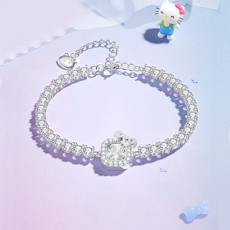 Kitty方糖 · 鋯石手鍊丨女友禮物