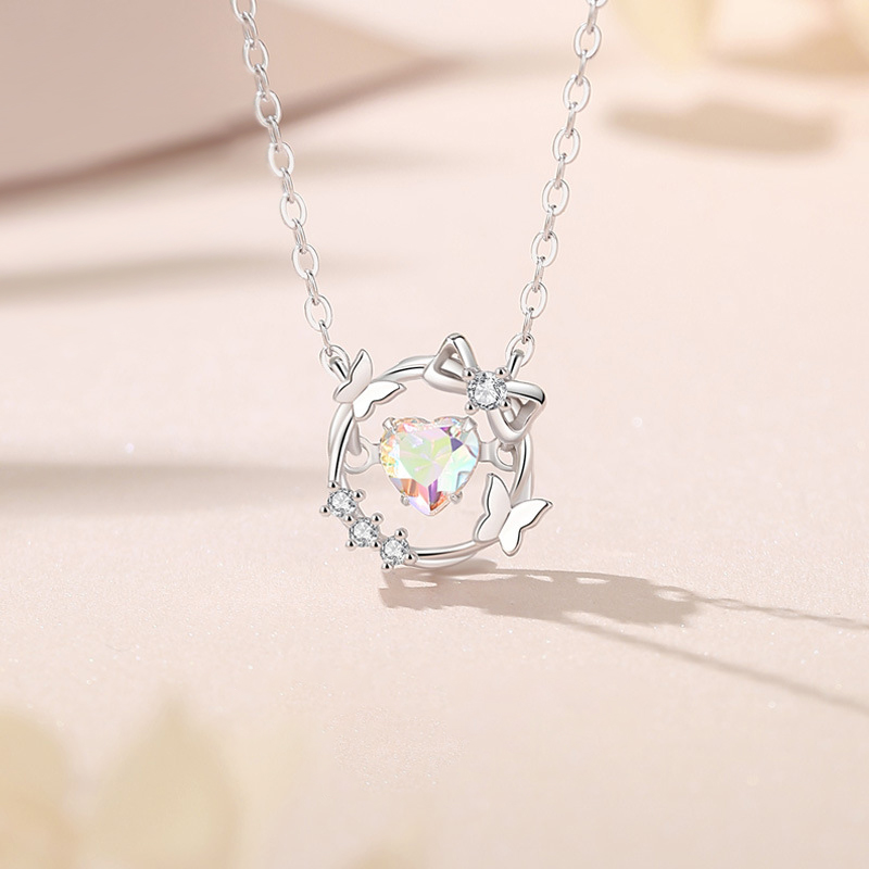 春日蝶梦 · 炫彩愛心項鍊 | 告白禮物推薦