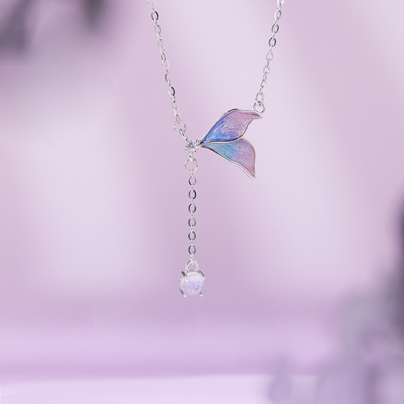 靈韻之舞 · 琺瑯魚尾項鍊 | 女友生日禮物