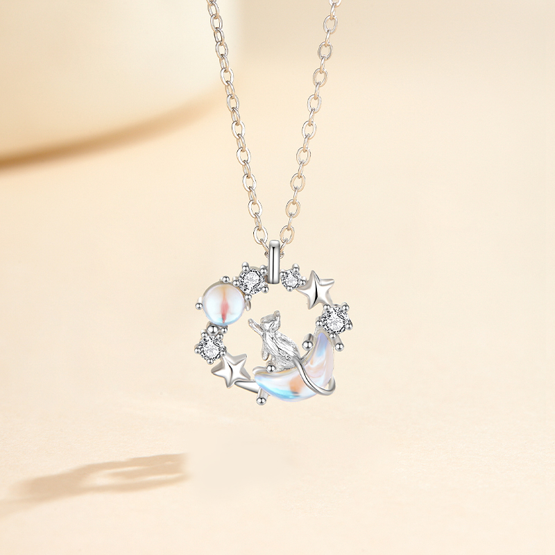 月下貓咪 · 琉光綴星項鍊 | 送女友禮物推薦