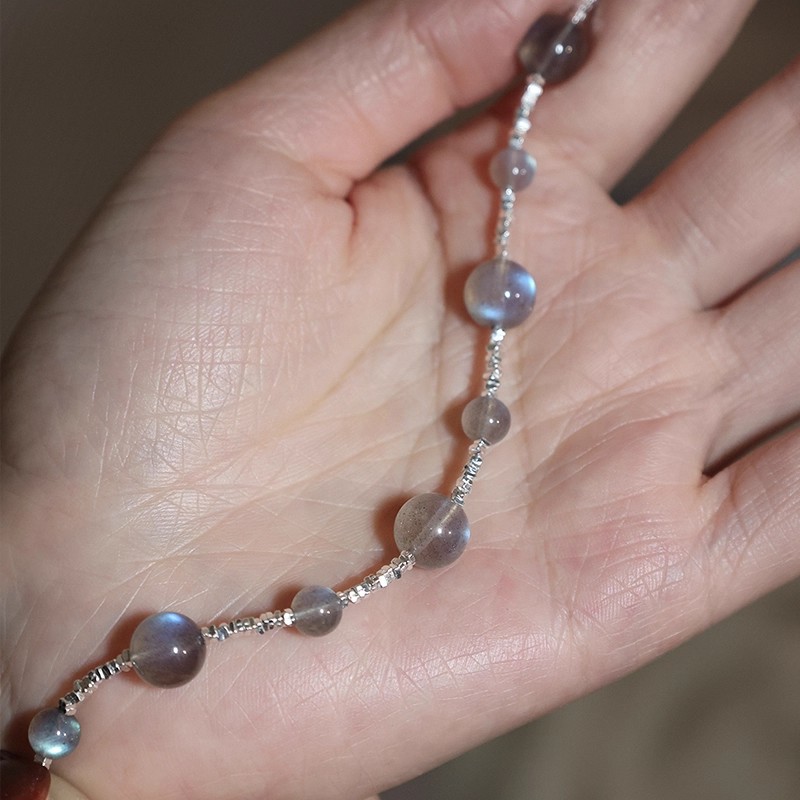 滿天星 · 灰月光碎銀手鍊 | 生日禮物推薦