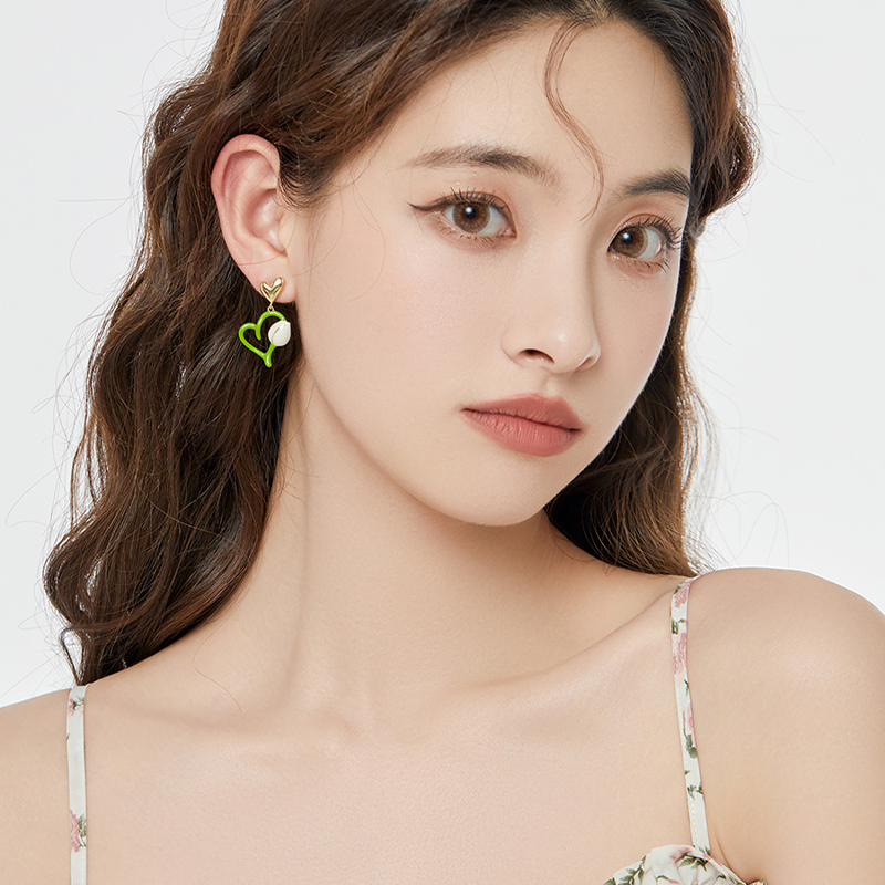 戀花心語 · 愛心鬱金香花朵耳飾 | 送女友禮物