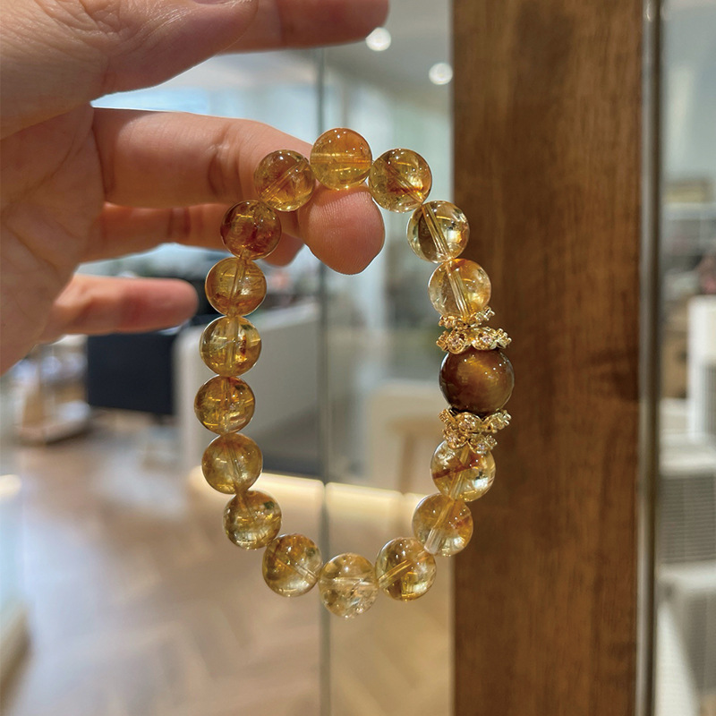 招財好運 · 天然黃塔水晶手串 | 送女友生日禮物推薦