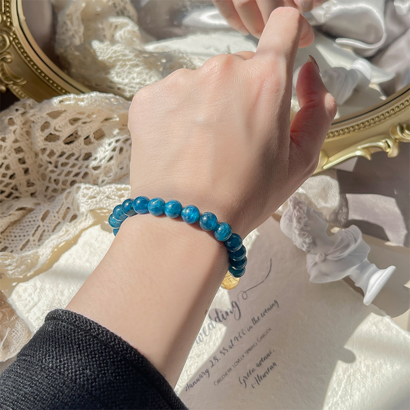 藍星河 · 天然藍磷灰手串 | 週年紀念日禮物