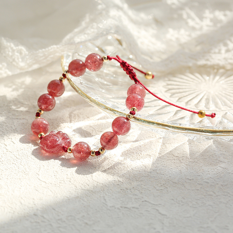 招財貓爪 · 開運水晶情侶手串 | 情侶禮物一對