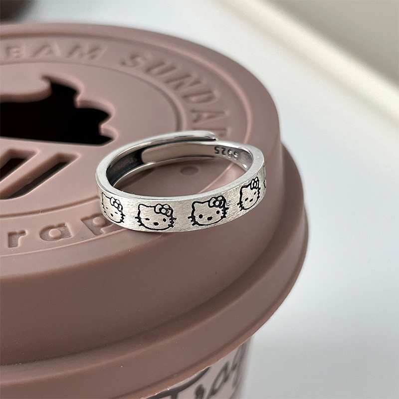 呆萌凱蒂貓 · 可客製化戒指推薦 | 女友生日禮物