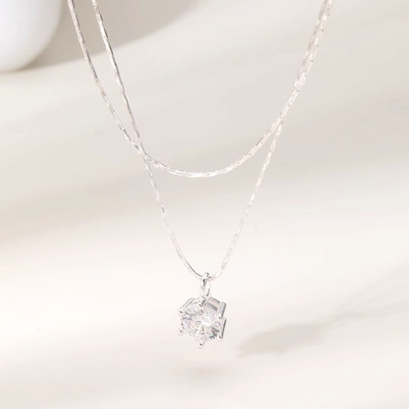 人魚之淚 · S925銀雙層閃耀項鍊 | 生日禮物推薦