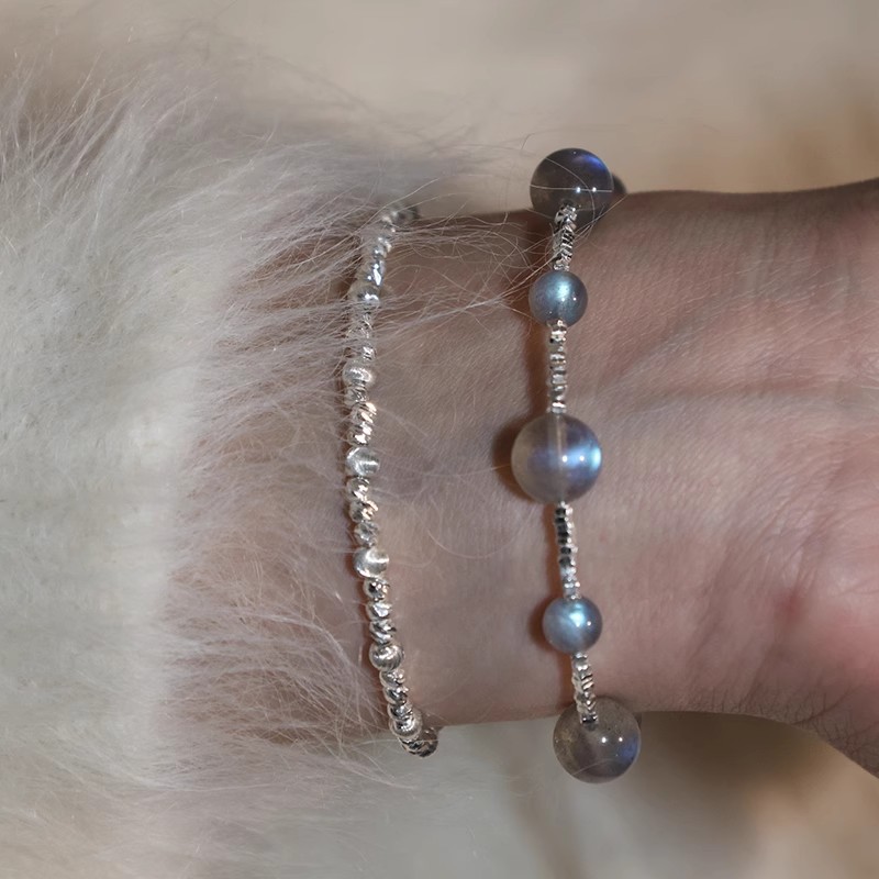 滿天星 · 灰月光碎銀手鍊 | 生日禮物推薦