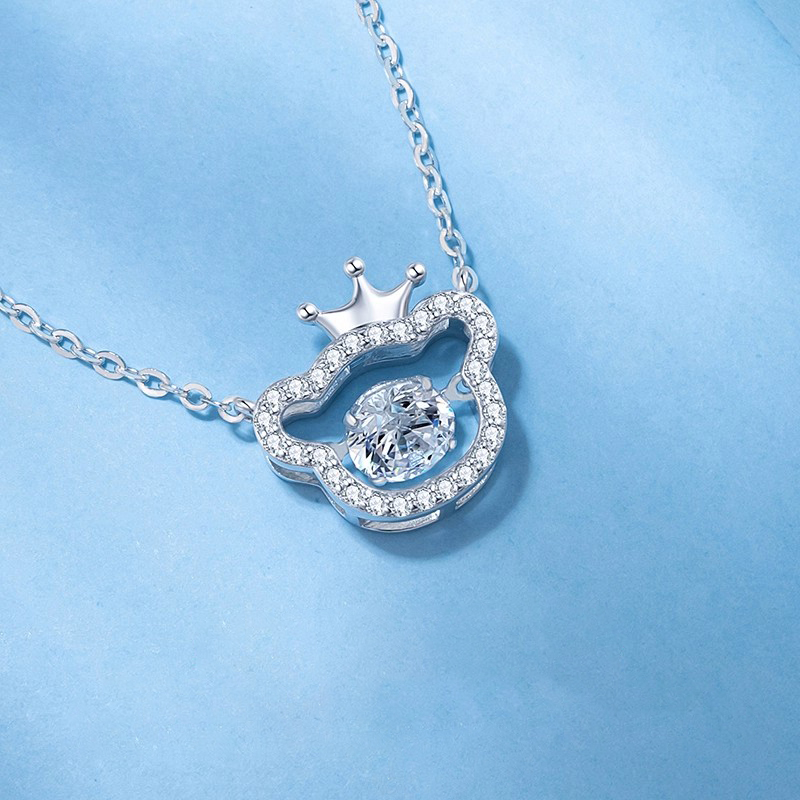 小熊皇冠 · 靈動純銀項鍊 | 週年紀念禮物