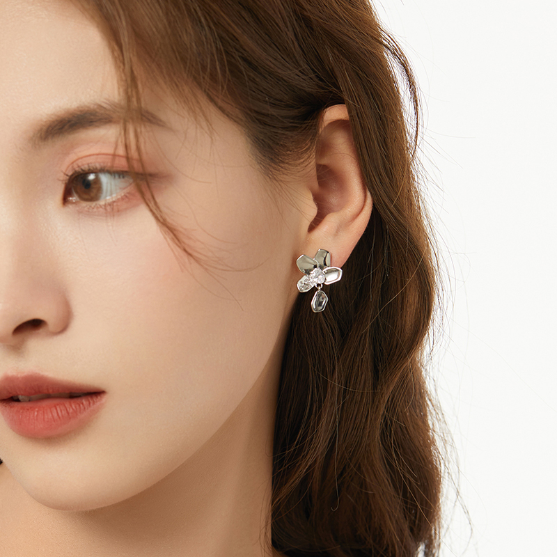 酷感花韵 · 冷淡風甜酷花朵耳飾 | 女朋友禮物