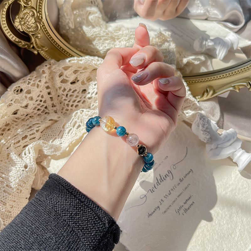 藍星河 · 天然藍磷灰手串 | 週年紀念日禮物