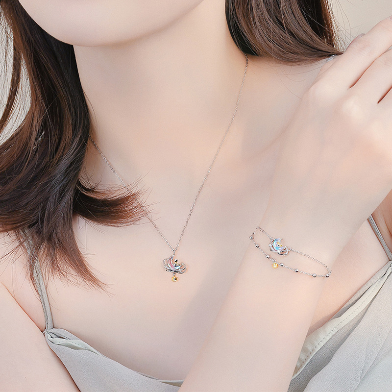 小王子與狐狸：S925純銀項鍊一對 丨週年紀念禮物 